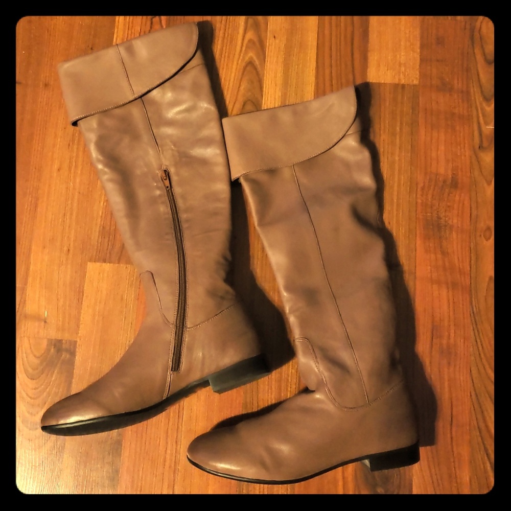 Tall Brown Leather Boots